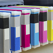 Wax application: Printing ink