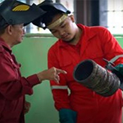 Welding training for students from Kolej Vokasional Bintulu