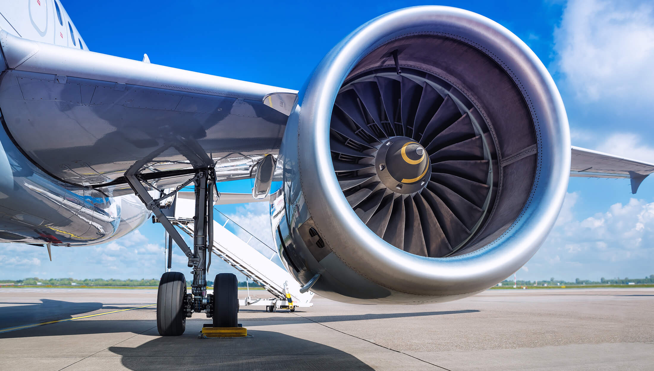 Photo of a commercial airplane