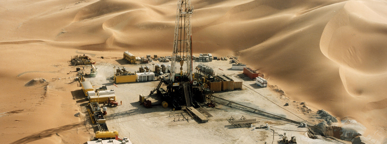 Drilling Rig in desert